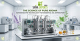 Modern industrial supercritical fluid extraction instrument in an analytical chemistry lab, stainless steel columns, digital pressure gauges, clean and sterile environment