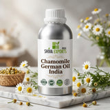 Chamomile German Oil India - Premium Essential Oil by Shiva Exports India
