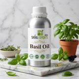 Basil Oil - Premium Essential Oil by Shiva Exports India