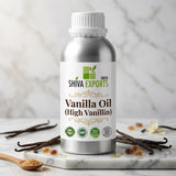 Vanilla Oil (High Vanillin) - Premium Essential Oil by Shiva Exports India