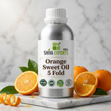 Orange Sweet Oil 5 Fold - Premium Essential Oil by Shiva Exports India